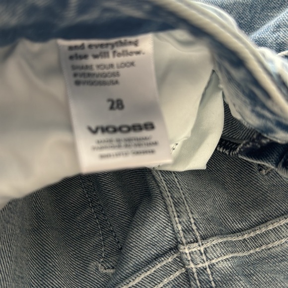 Vigoss Miley Pop Crop Zipper Fly NWT Size 28 - Picture 5 of 6